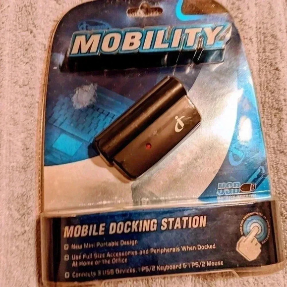 iconcepts Mobile Mini Docking Station Accessory- PS2 & 3 port USB Hub - New NIP - Picture 1 of 3